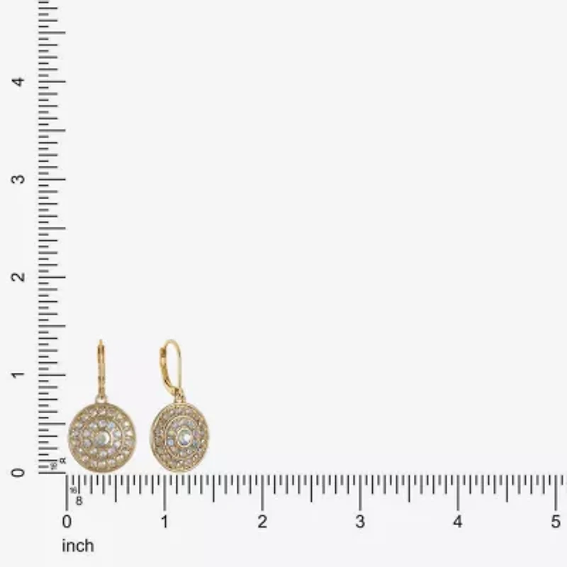 Monet Jewelry Womens Glass Round Drop Earrings