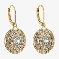 Monet Jewelry Womens Glass Round Drop Earrings