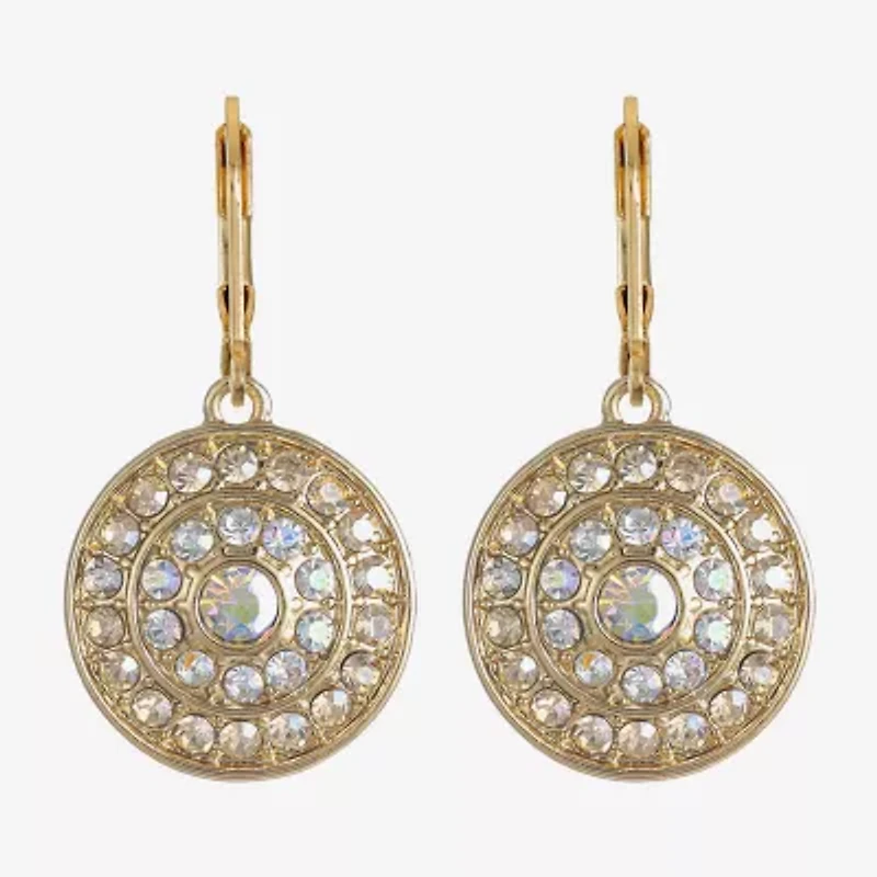 Monet Jewelry Womens Glass Round Drop Earrings