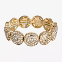 Monet Jewelry Womens Glass Round Stretch Bracelet