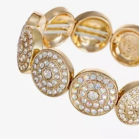Monet Jewelry Womens Glass Round Stretch Bracelet