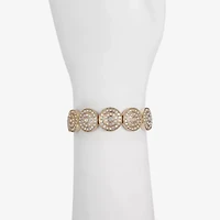 Monet Jewelry Womens Glass Round Stretch Bracelet