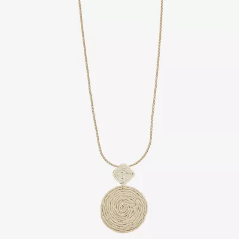 Liz Claiborne Womens Inch Pendant Necklace