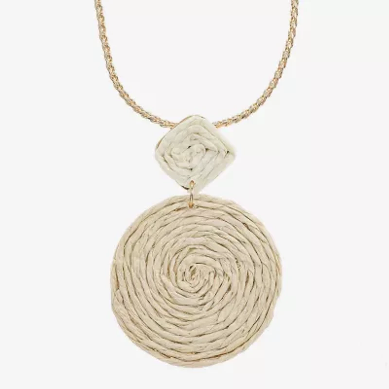 Liz Claiborne Womens Inch Pendant Necklace