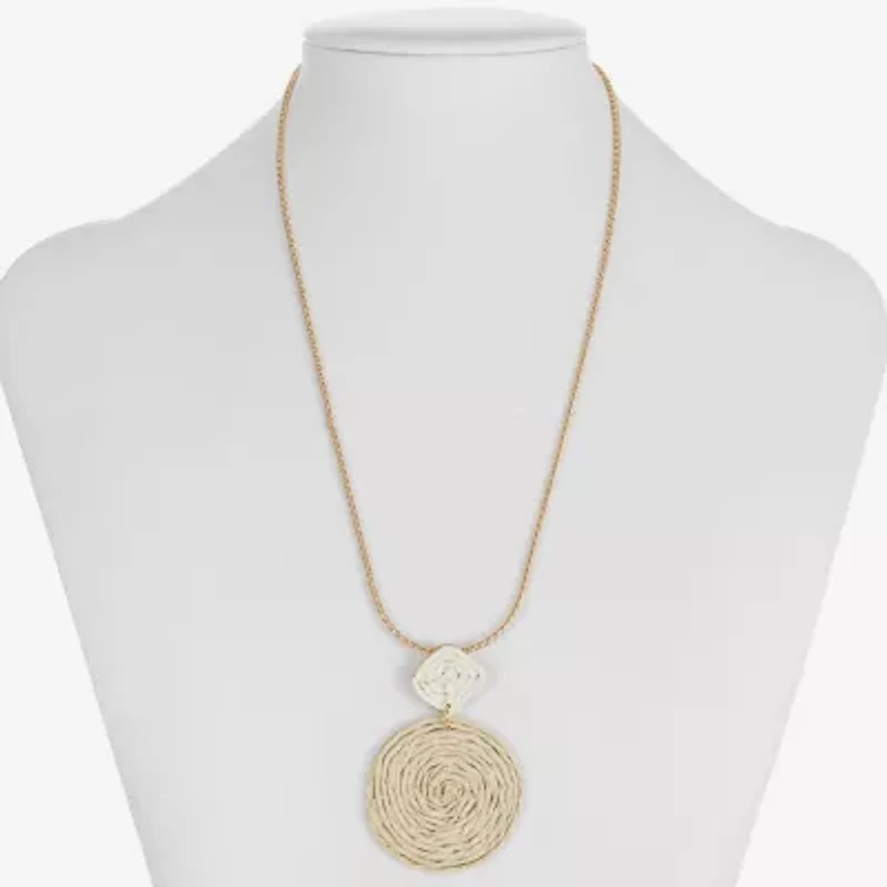 Liz Claiborne Womens Inch Pendant Necklace
