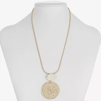 Liz Claiborne Womens Inch Pendant Necklace