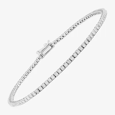 Limited Quantities! Womens 1 CT. T.W. Natural White Diamond 14K Gold 7 Inch Tennis Bracelet