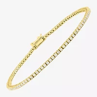 Limited Quantities! Womens 1 CT. T.W. Natural White Diamond 14K Gold 7 Inch Tennis Bracelet