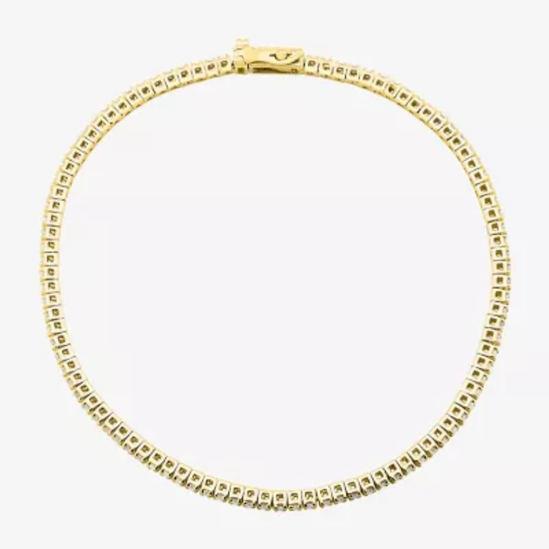 Limited Quantities! Womens 1 CT. T.W. Natural White Diamond 14K Gold 7 Inch Tennis Bracelet