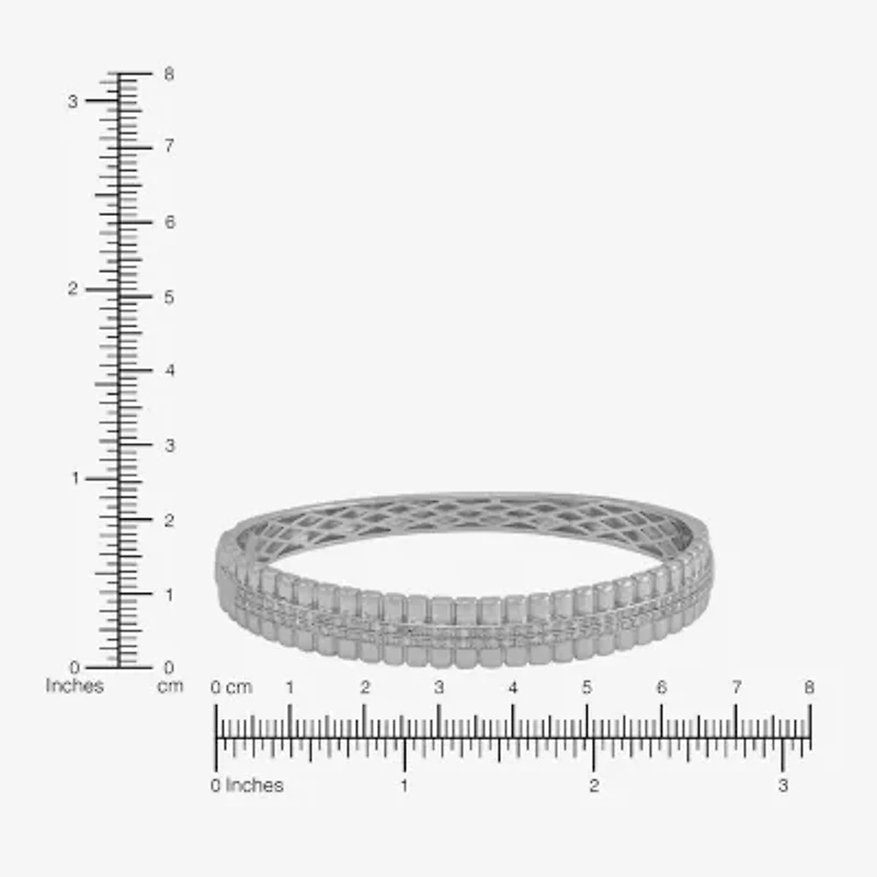 Limited Quantities! Womens 1/2 CT. T.W. Natural White Diamond Sterling Silver Bangle Bracelet