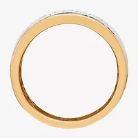 Limited Quantities! Mens 1/2 CT. T.W. Natural White Diamond 10K Two Tone Gold Fashion Ring