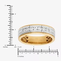 Limited Quantities! Mens 1/2 CT. T.W. Natural White Diamond 10K Two Tone Gold Fashion Ring