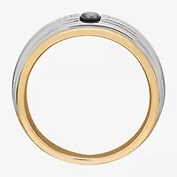 Limited Quantities! Mens 1/5 CT. Natural Multi Color Diamond 10K Two Tone Gold Fashion Ring