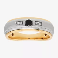 Limited Quantities! Mens 1/5 CT. Natural Multi Color Diamond 10K Two Tone Gold Fashion Ring