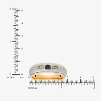 Limited Quantities! Mens 1/5 CT. Natural Multi Color Diamond 10K Two Tone Gold Fashion Ring