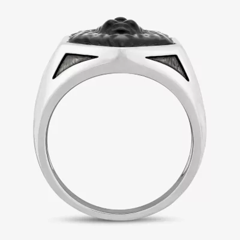 Limited Quantities! Mens Genuine Black Onyx Sterling Silver Fashion Ring