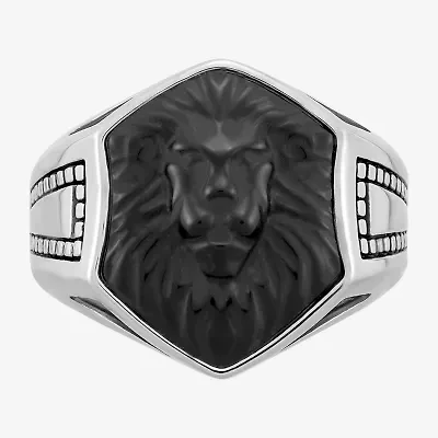 Limited Quantities! Mens Genuine Black Onyx Sterling Silver Fashion Ring