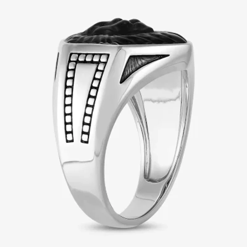 Limited Quantities! Mens Genuine Black Onyx Sterling Silver Fashion Ring