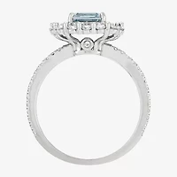 Limited Quantities! Womens 7/8 CT. T.W. Genuine Blue Aquamarine 14K Gold Cocktail Ring