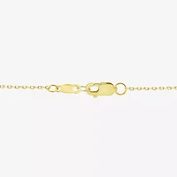 (F/Si1) Womens 1/3 CT. T.W. Lab Grown White Diamond 14K Gold Over Silver 18 Inch Pendant Necklace