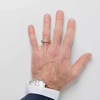 (F /Vs2) Unisex Adult 1 1/2 CT. T.W. Lab Grown White Diamond 10K Gold Side Stone Wedding Bridal Set