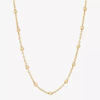 Womens 10K Gold 18 Inch Chain Necklace