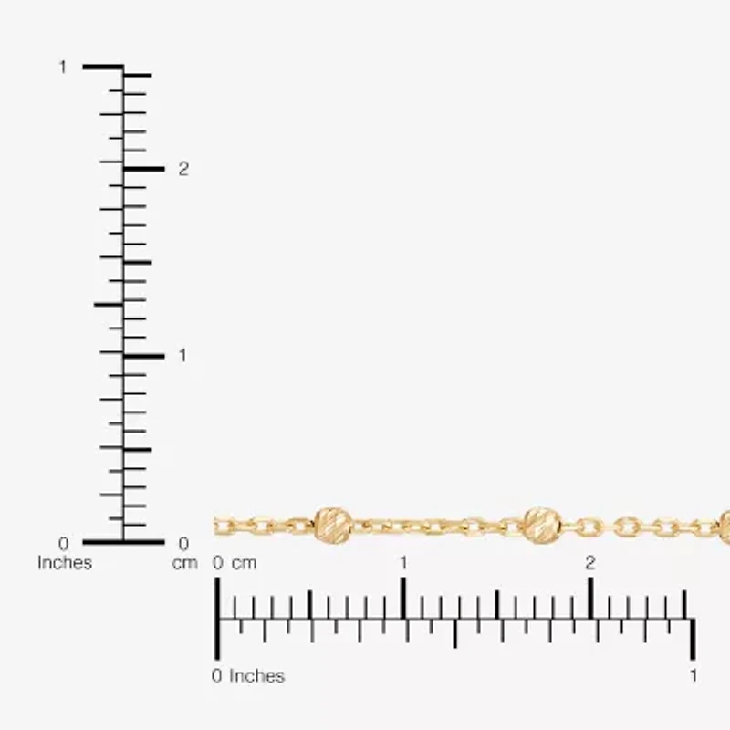 Womens 10K Gold 18 Inch Chain Necklace