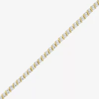 G-H / Si2-I1) Womens CT. T.W. Lab Grown White Diamond 14K Gold Over Silver Inch Tennis Bracelet