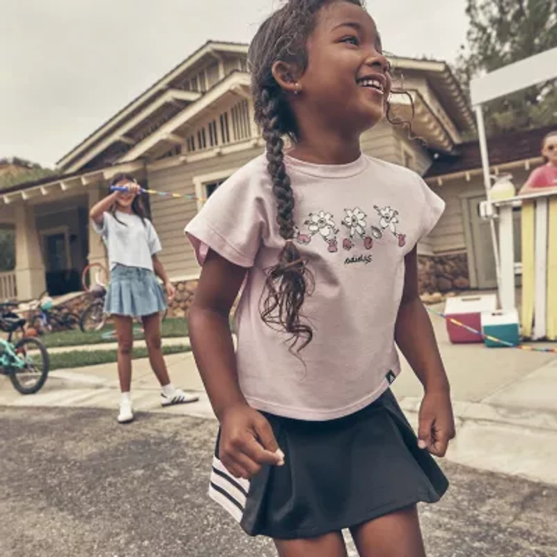 adidas Little Girls 2-pc. Skort Set