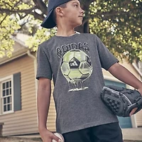 adidas Big Kid Boys Crew Neck Short Sleeve Regular Fit Graphic T-Shirt