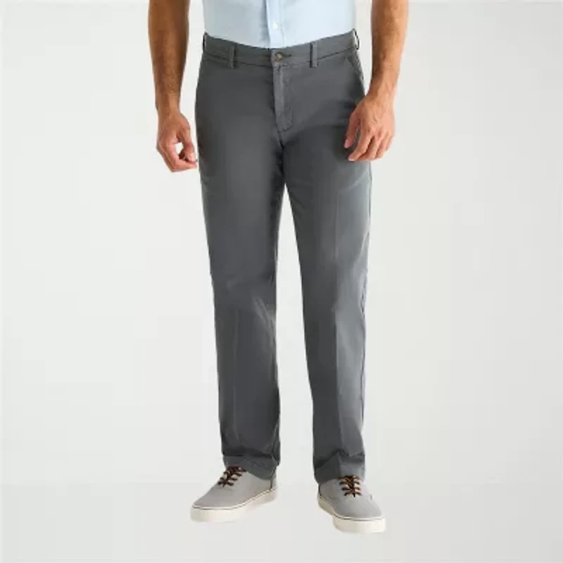 St. John's Bay Stretch Chino Mens Straight Fit Flat Front Pant