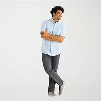 St. John's Bay Stretch Chino Mens Straight Fit Flat Front Pant