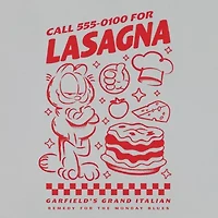 Novelty Mens Crew Neck Short Sleeve Regular Fit Garfield Graphic T-Shirt