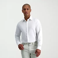 Haggar Smart Wash Mens Slim Fit Easy Care Long Sleeve Dress Shirt