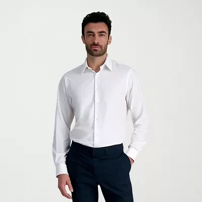 Haggar Smart Wash Mens Classic Fit Easy Care Long Sleeve Dress Shirt