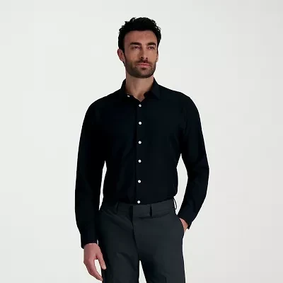 Haggar Smart Wash Mens Classic Fit Easy Care Long Sleeve Dress Shirt