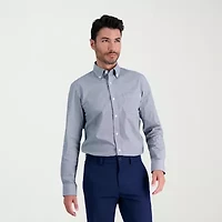 Haggar Premium Comfort Mens Slim Fit Easy Care Long Sleeve Dress Shirt