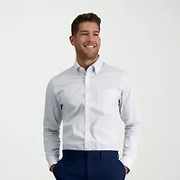 Haggar Premium Comfort Mens Slim Fit Easy Care Long Sleeve Dress Shirt