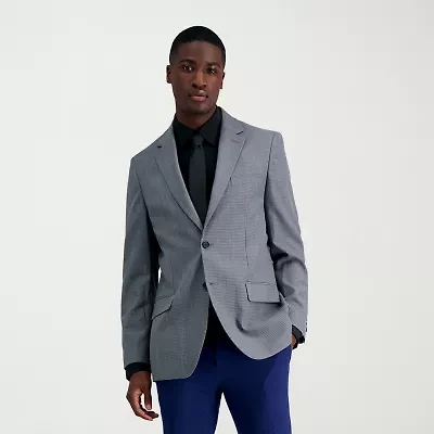 Haggar JMH Houndstooth Mens Stretch Fabric Classic Fit Sport Coat