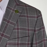 CRICKETEER™ Mens Plaid Stretch Fabric Sport Coat