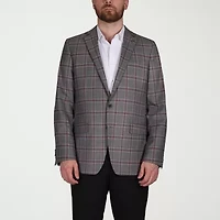 CRICKETEER™ Mens Plaid Stretch Fabric Sport Coat