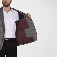 CRICKETEER™ Mens Plaid Stretch Fabric Sport Coat