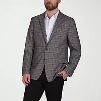 CRICKETEER™ Mens Plaid Stretch Fabric Sport Coat