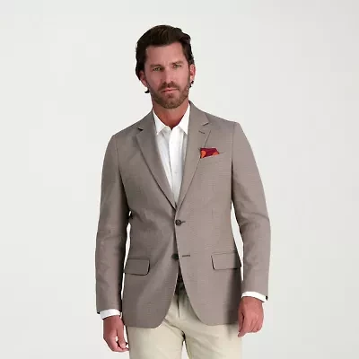 Haggar JMH Tailored Mini Dobby Mens Stretch Fabric Modern Fit Sport Coat