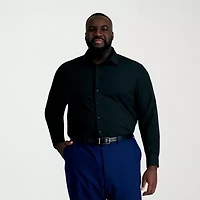 Haggar Smart Wash Big and Tall Mens Classic Fit Easy Care Long Sleeve Dress Shirt