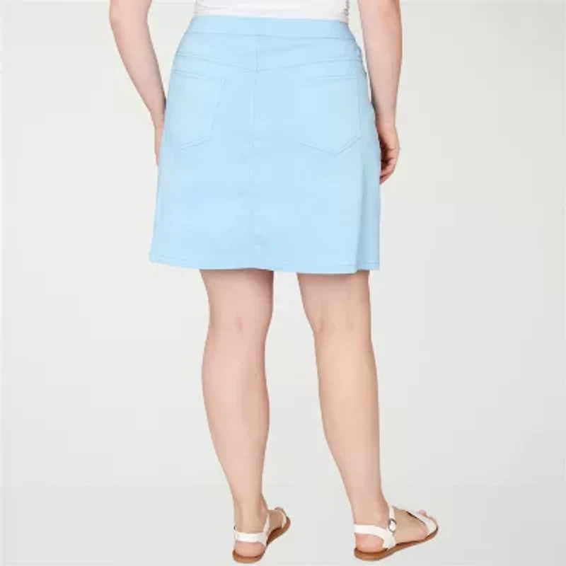 Hearts Of Palm Pull On Womens Mid Rise Plus Skort