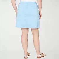 Hearts Of Palm Pull On Womens Mid Rise Plus Skort