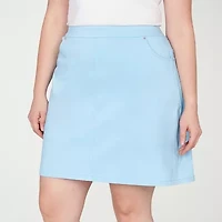 Hearts Of Palm Pull On Womens Mid Rise Plus Skort