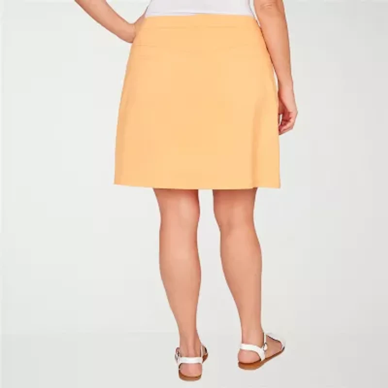 Hearts Of Palm Pull On Womens Mid Rise Plus Skort