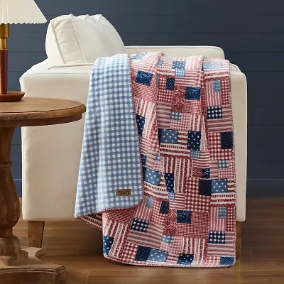 AMERICAN SPIRIT® Big Sky Reversible Coco Plush Throw